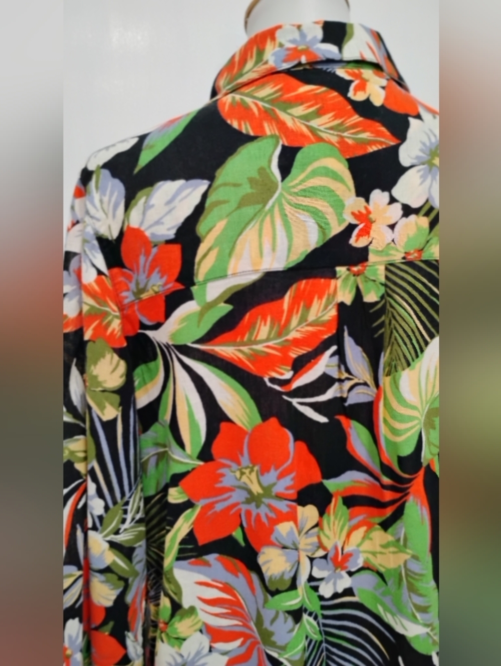 TROPICAL PRINT DAY DRESS - Picture 8 of 9